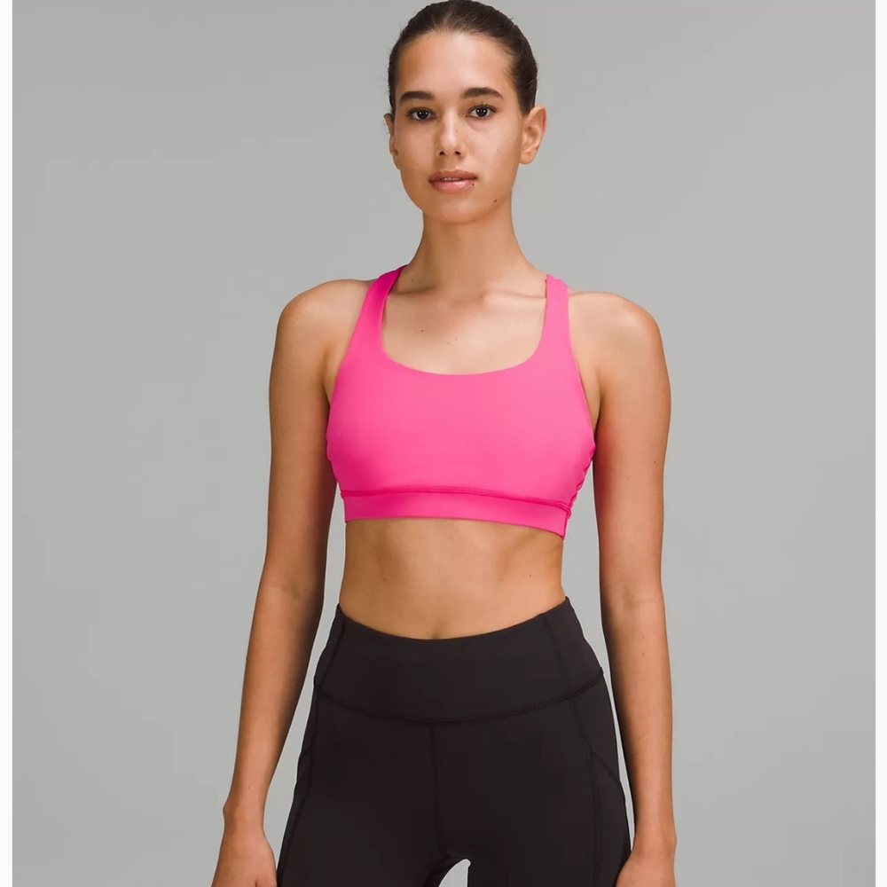 Lululemon Energy Bra Hot Pink